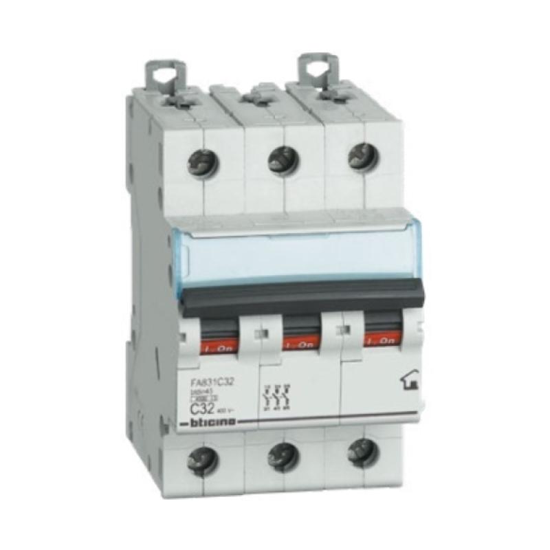 Bticino Electrical Miniature Circuit Breaker (MCB) 3 Poles, 63 A, 4.5 KAa